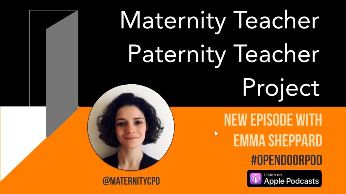 🎤 NEW EPISODE 🎤

@cgalleyedu and I discuss #MTPTproject and the #motherhoodpenalty with the founder @Comment_Ed / @maternityCPD 

#appleeduchat #ukedchat #parentalleave #opendoorpod 

anchor.fm/open-door/epis…