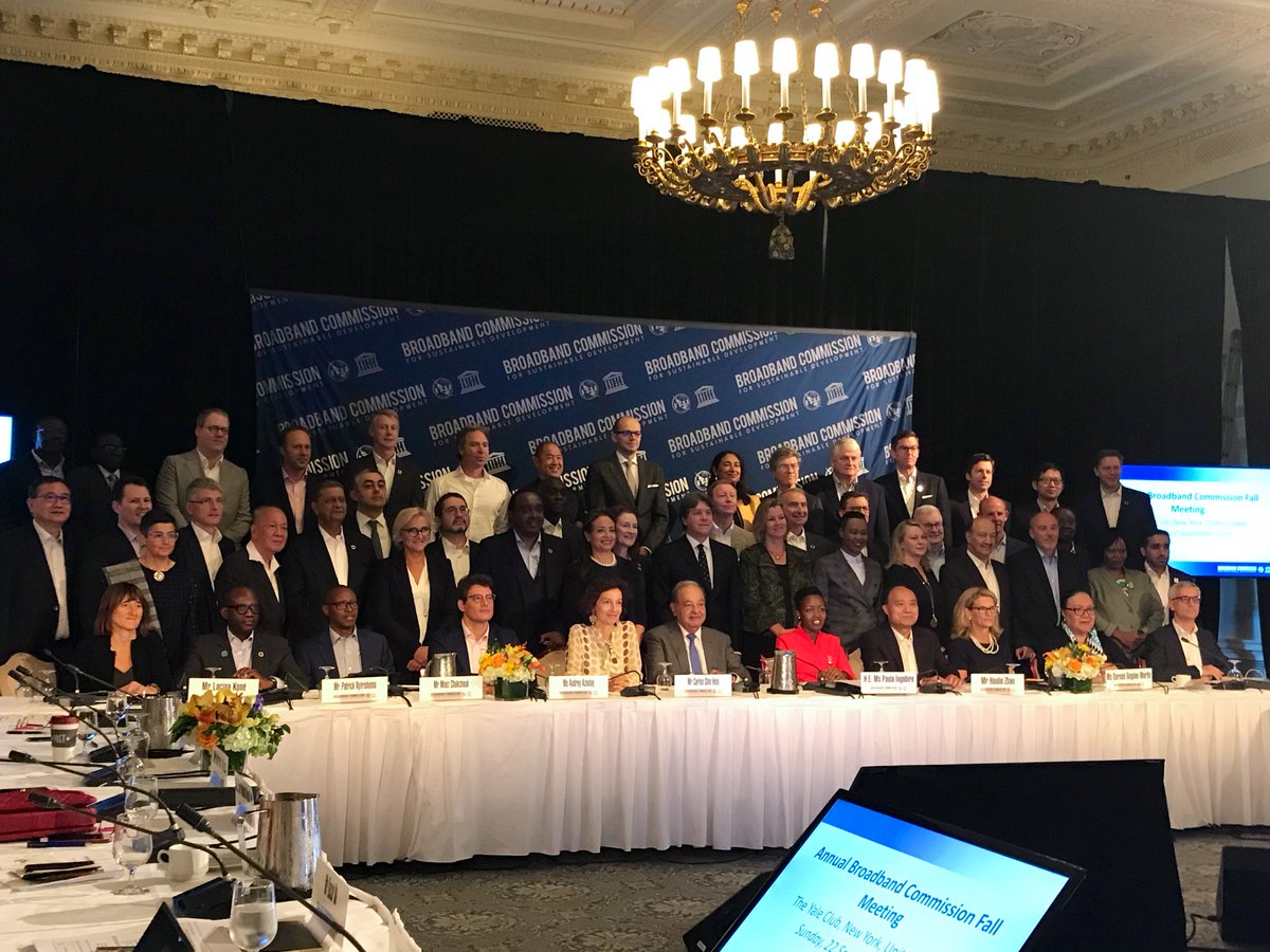 Sunny Sunday - great way to start the UN #BroadbandCommission meeting that will discuss universal connectivity &amp; financing for sustainability and social impact.

Universal connectivity will accelerate #Health #ClimateAction &amp; #SDGs.

<a href="/UNBBCom/">Broadband Commission</a> #ICT4SDG #DigitalDivide #GlobalGoals