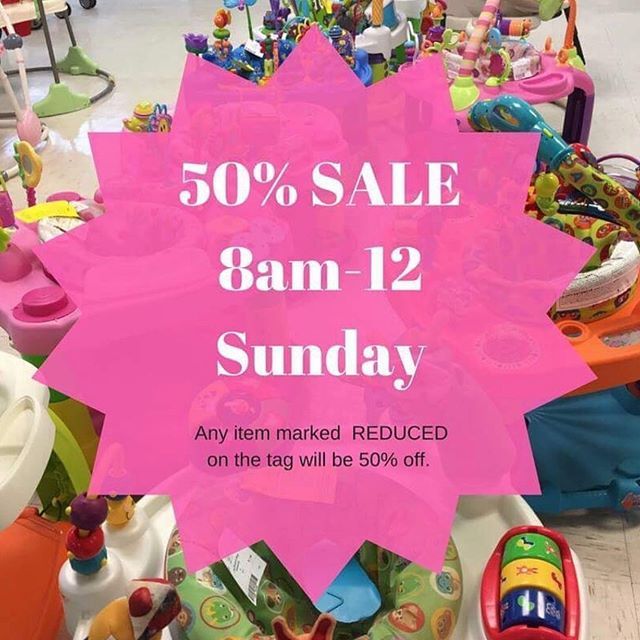 LilAngls's tweet photo. Score some savings 💰💰before football today! 🏈🏈 Our 50% off sale is happening TODAY! 8am-12!  Any tag marked reduce is yours for half off! https://t.co/I598t8Jr6b https://t.co/GRNQK4bERF