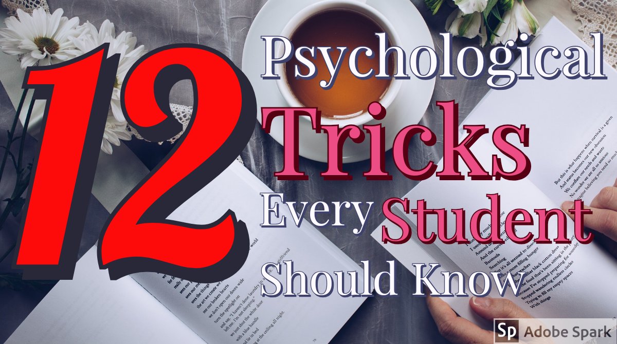 insight_book's tweet image. 12 Psychological Tricks Every Student Should Know
insightbook.net/study-tips-for…
---
#studytips #studytricks #education #exams #student #StudyIdeas #exam #personaldevelopment #learn #learning #learn4life #learningtips #learningtricks