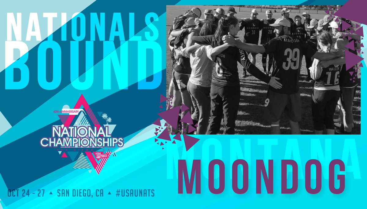 Welcome to the big dance, Montana <a href="/MoondogUltimate/">MOONDOG Ultimate</a>! We will see you in San Diego. For the full field: tct.usaultimate.org/national-champ…. #USAUltimate #LiveUltimate