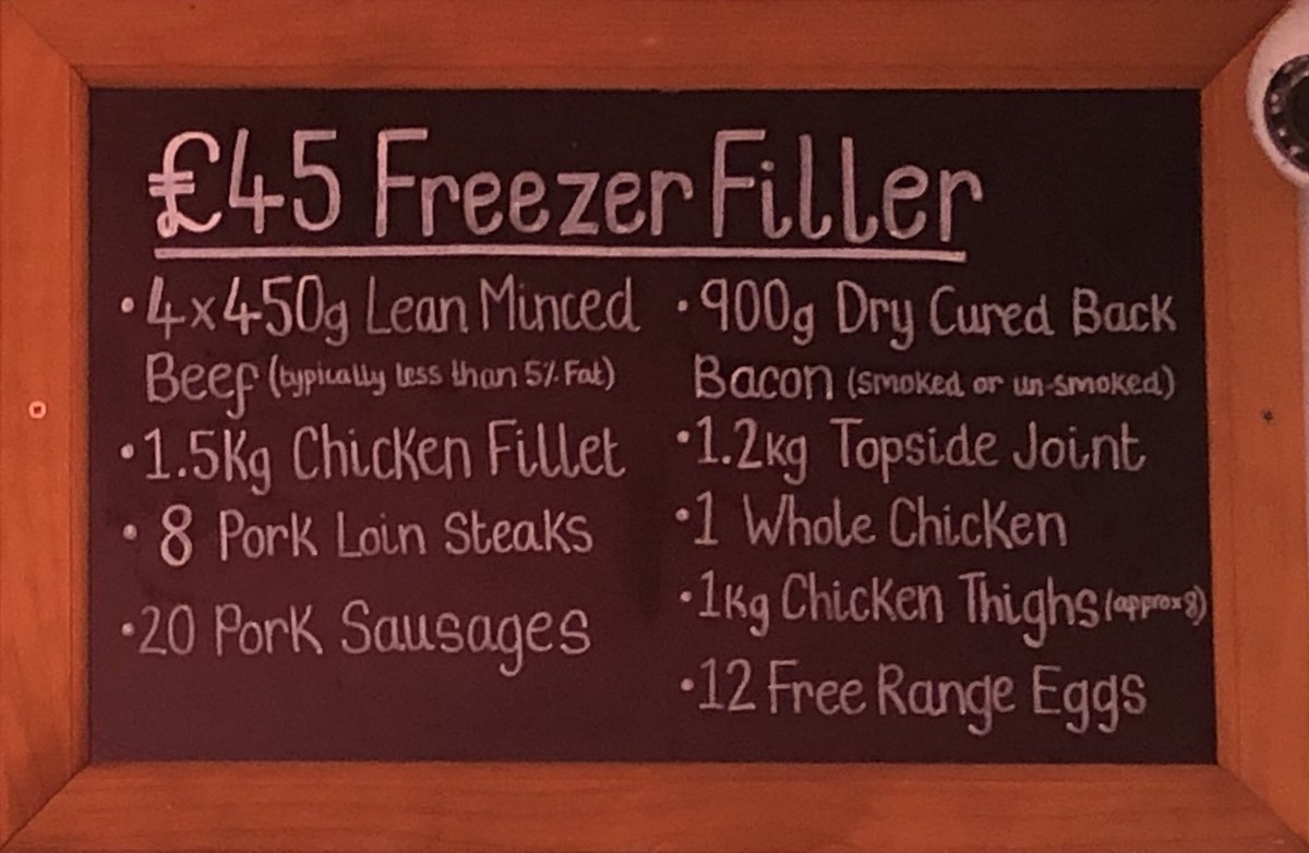 Check out our current freezer filler deals, these offers represent savings of up to 30%!

Manns family butchers, 336 Nacton road, Ipswich. 

Open Monday-Saturday 8am-5:30pm
