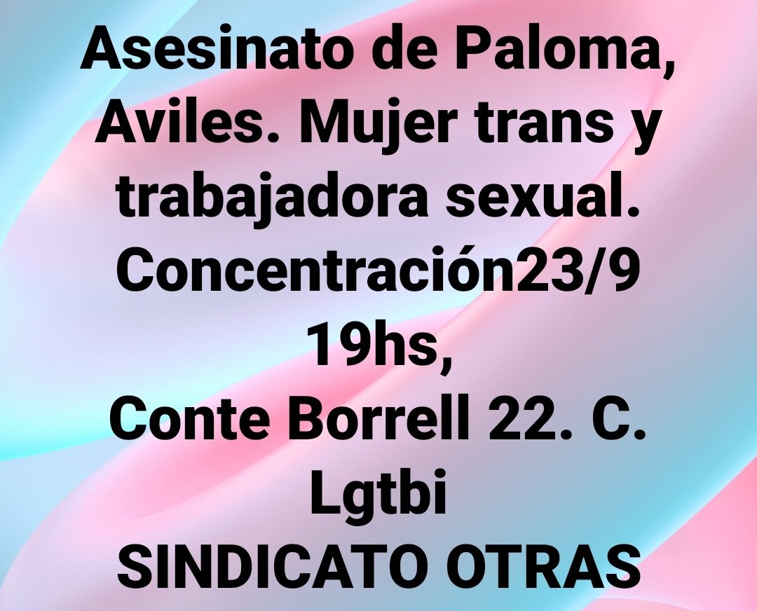 Concentració en condemna de la Paloma a Barcelona, convocat per <a href="/OtrasSindicato/">Sindicato OTRAS</a>. Demà 19h