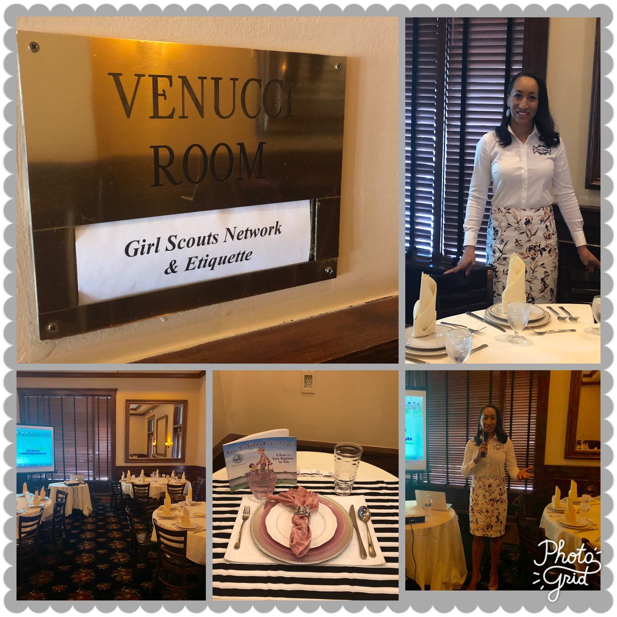 RubyEtiquette's tweet photo. Thank you @GirlScouts for the opportunity to lead such a dynamic group through the Leadership Institute etiquette session at @MaggianosWillowBend! https://t.co/MvKptNEJ4w