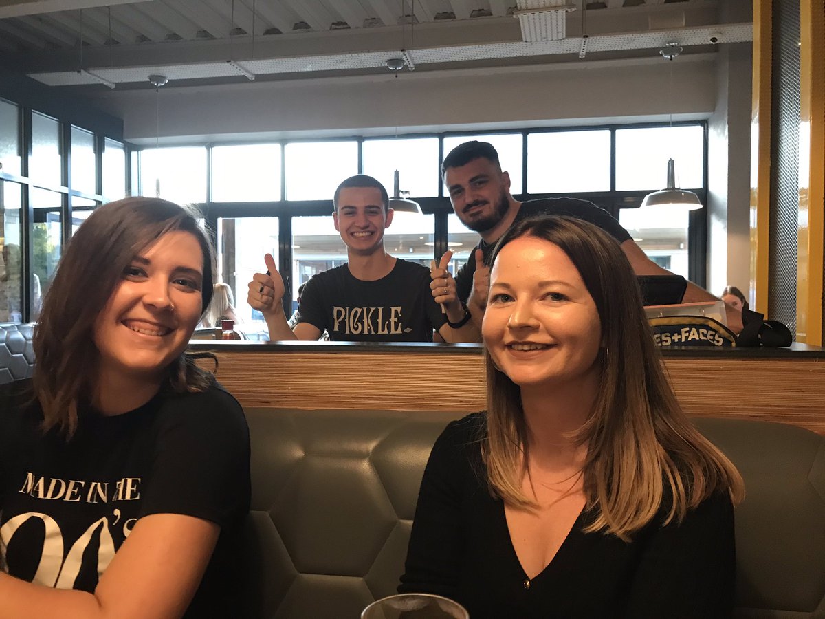 PeggGeorge's tweet photo. Had an amazing weekend with @lucypowley89 and @MishaJayne94! Went to Byron Hamburgers and @HWBNorwich Saturday and saw Sons Of Mark at @thebrickmakers today! #sonsofmark #byronhamburgers #hollywoodbowl #bowling #brickmakers #norwich #cousins #sotalented #guitar #singing https://t.co/F3zKFrHE1f