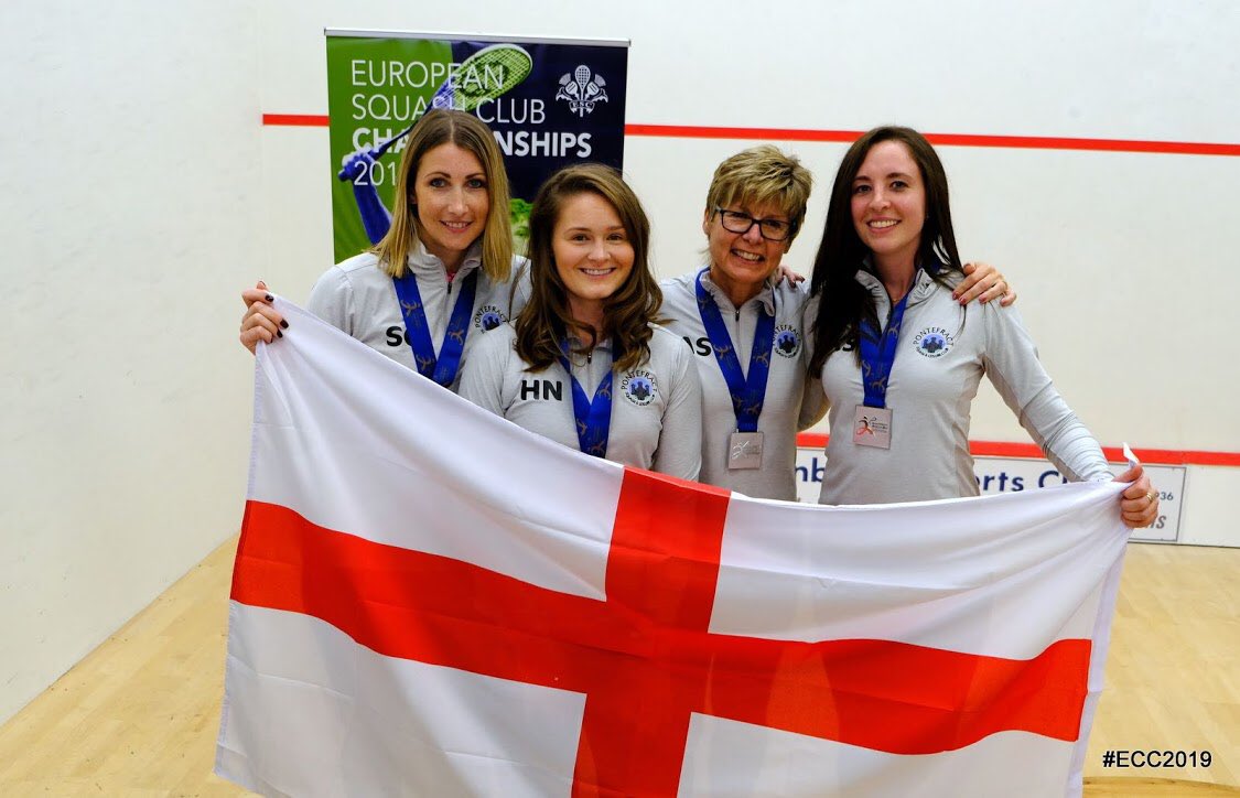 Sarahkippax's tweet photo. What a top week playing with these great girls @EdinSportsClub in the @EuroClubs2019 Runners up after close fought final @PonteSquashClub https://t.co/HdUHaEHpqt