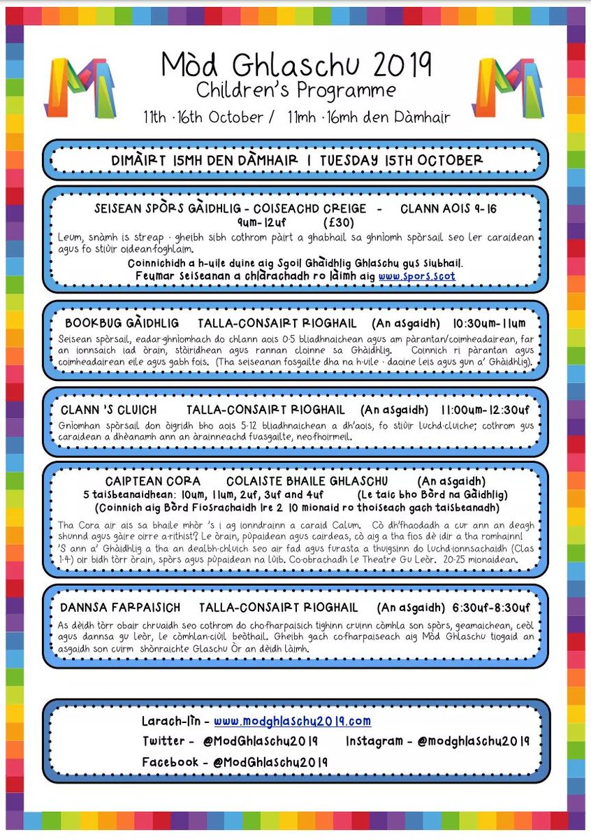 Mod Ghlaschu 2019 tweet media