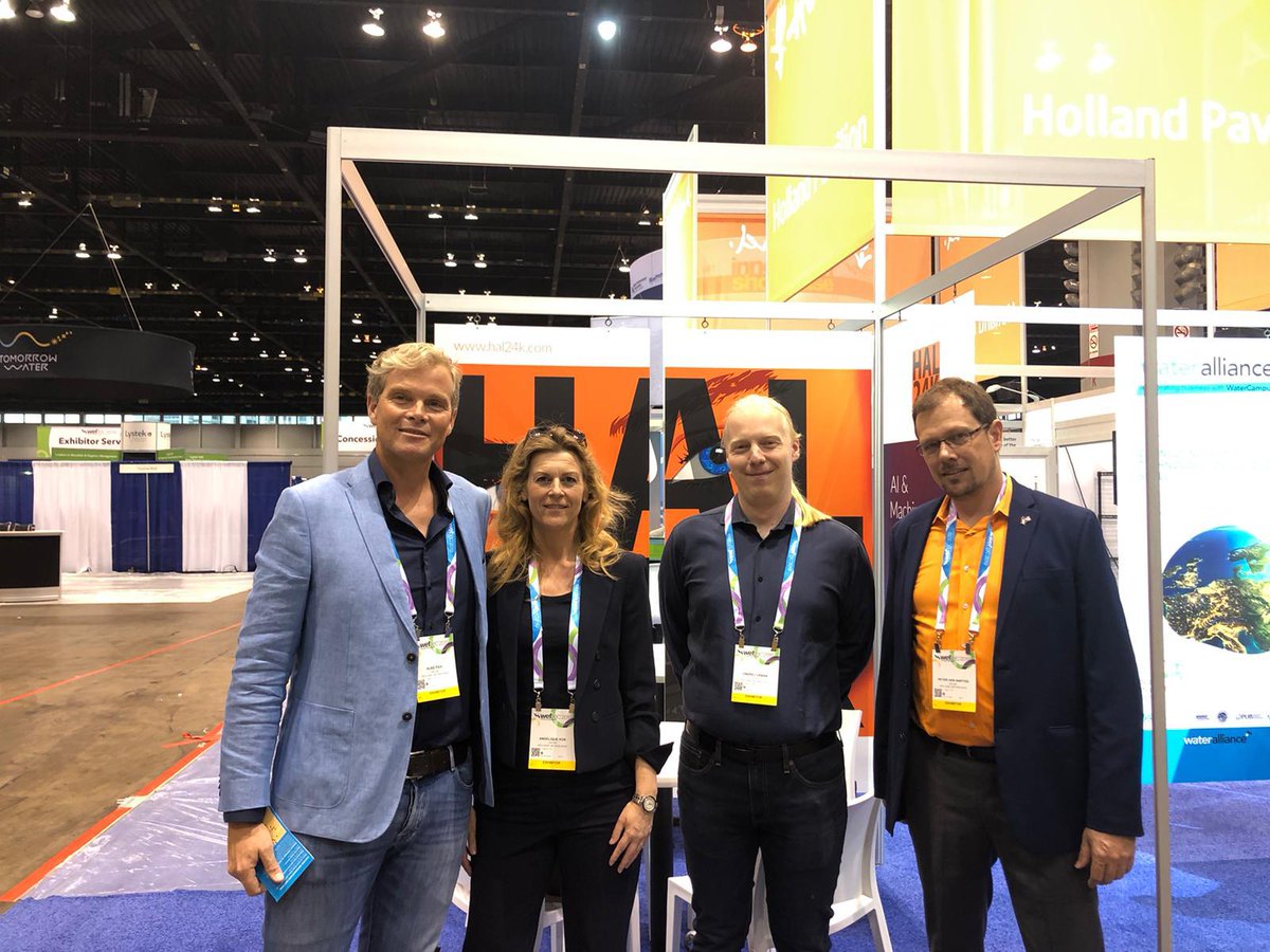 Hal24k's tweet photo. Tomorrow sees the start of #WEFTEC – come and see us at The Holland Pavilion booth #7734 – we’ll be on hand to share real-life examples of how HAL24K’s smart water solutions solve problems from source to tap. #AI #MachineLearning https://t.co/EYIxb4DgBl