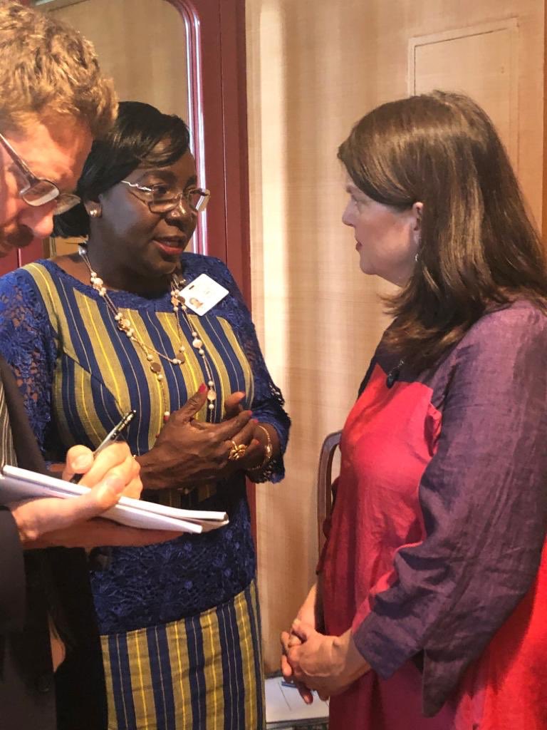QuamLois's tweet photo. Along with @JeffreyNJordan @PRBdata, delighted to host H.E. Léonie Claudine Lougué, Minister of Health, #BurkinaFaso🇧🇫 and the Burkina Reference Group of esteemed partners. @PrLougue #UNGA https://t.co/9GhNjPeGNd