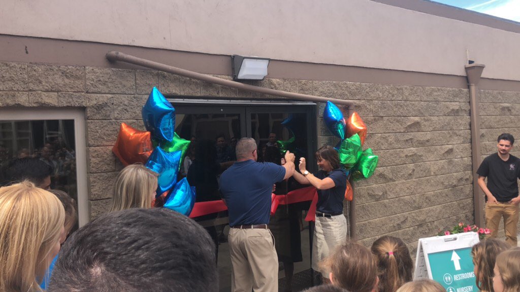 ChrisChadwickSD's tweet photo. This is the ribbon-cutting for the Children’s Wing @CRBaptistChurch. So thankful for what the Lord today at Canyon Ridge Baptist Church. Praise the Lord for what He has done! https://t.co/pVCTV4iTLO