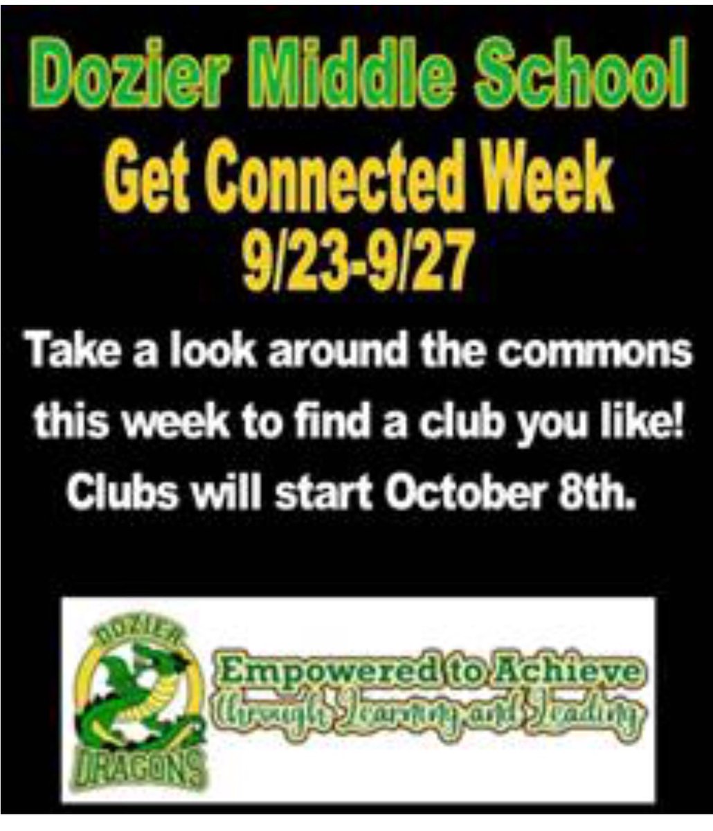 FMSNNPS's tweet photo. @DMSNNPS is all about getting students connected to clubs during Get Connected Week!🎯♟🎭🎨📚🔭📷🐉💚💛#GetConnected #JoinAClub #NNPSProud https://t.co/P7myH3IQBf
