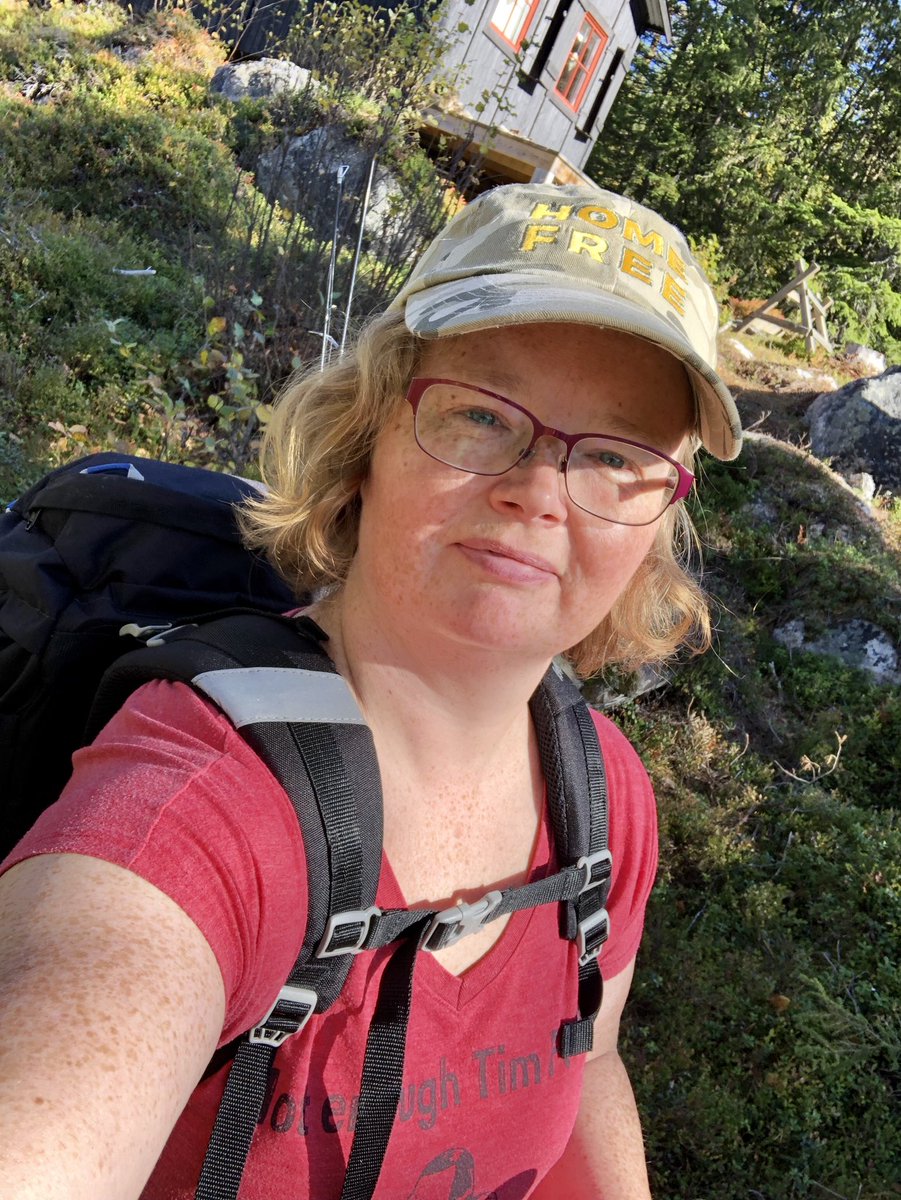 CathJensen77's tweet photo. And for this hike I was wearing my (one and only in lifetime) cap! I had so much trouble getting this @HomeFreeGuys cap, but this weekend it well worth the wait. And my most comfortable tee, thanks @TimFoustMusic, an absolutely favorite!
#MakeupFreeZone https://t.co/qvtBXnkIxH