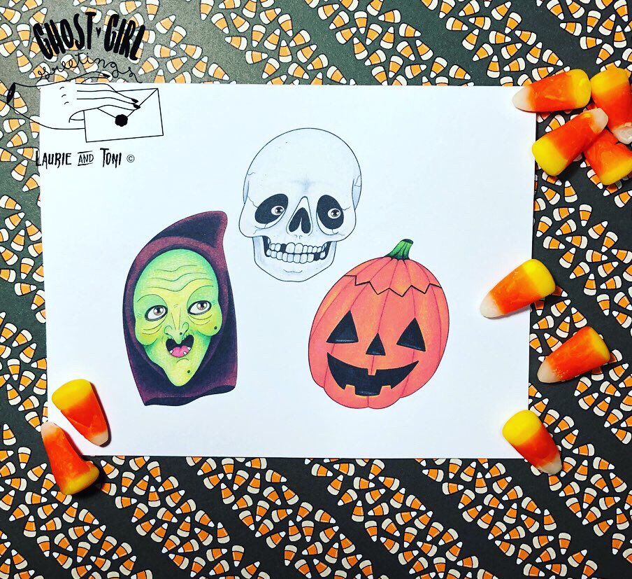 38 days till Halloween 🎃
Halloween 🎃
Halloween 🎃

And Still Plenty of time to get your Silver shamrocks over to ghostgirlgreetings.com and grab some Halloween cards! #halloween #halloweencards