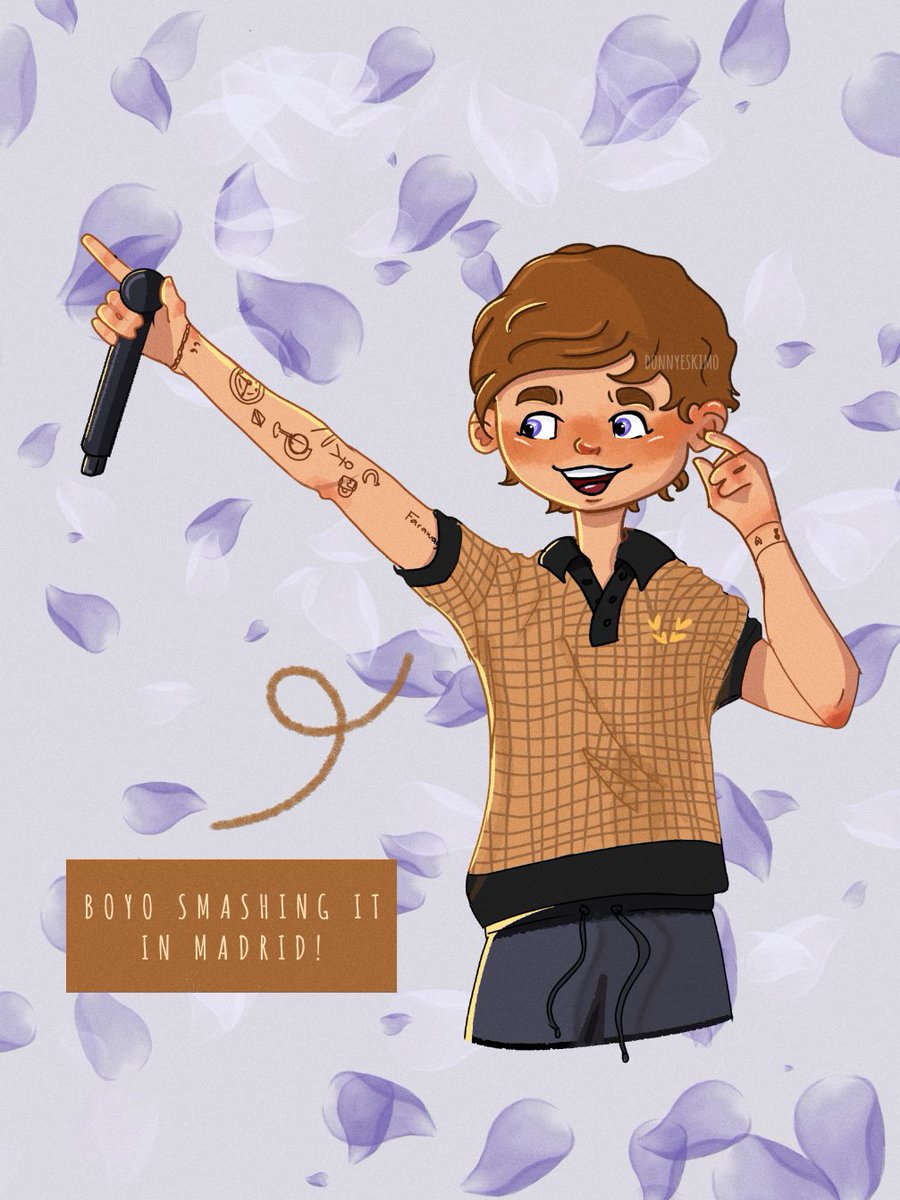 donnyeskimo's tweet photo. Thank you @Louis_Tomlinson for giving us the best time ever! Madrid was a dream for all of us and we will never forget it π
@lthqofficial #killmymind #ArtforKMM https://t.co/lFIXY4bDND