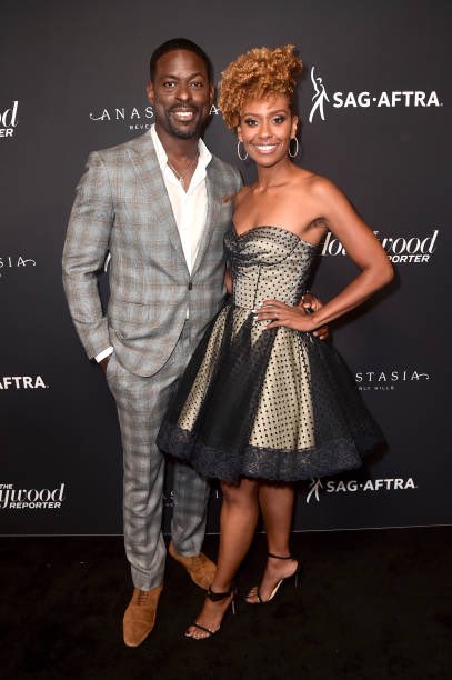 ThisIsUsFanCrew's tweet photo. Beyond stunning these two are! @SterlingKBrown and along side his beautiful wife attends @THR and @SAGawards on September 21, 2019! #ThisIsUs #EmmyWeekend #Nominee https://t.co/w0CQK5CPuG