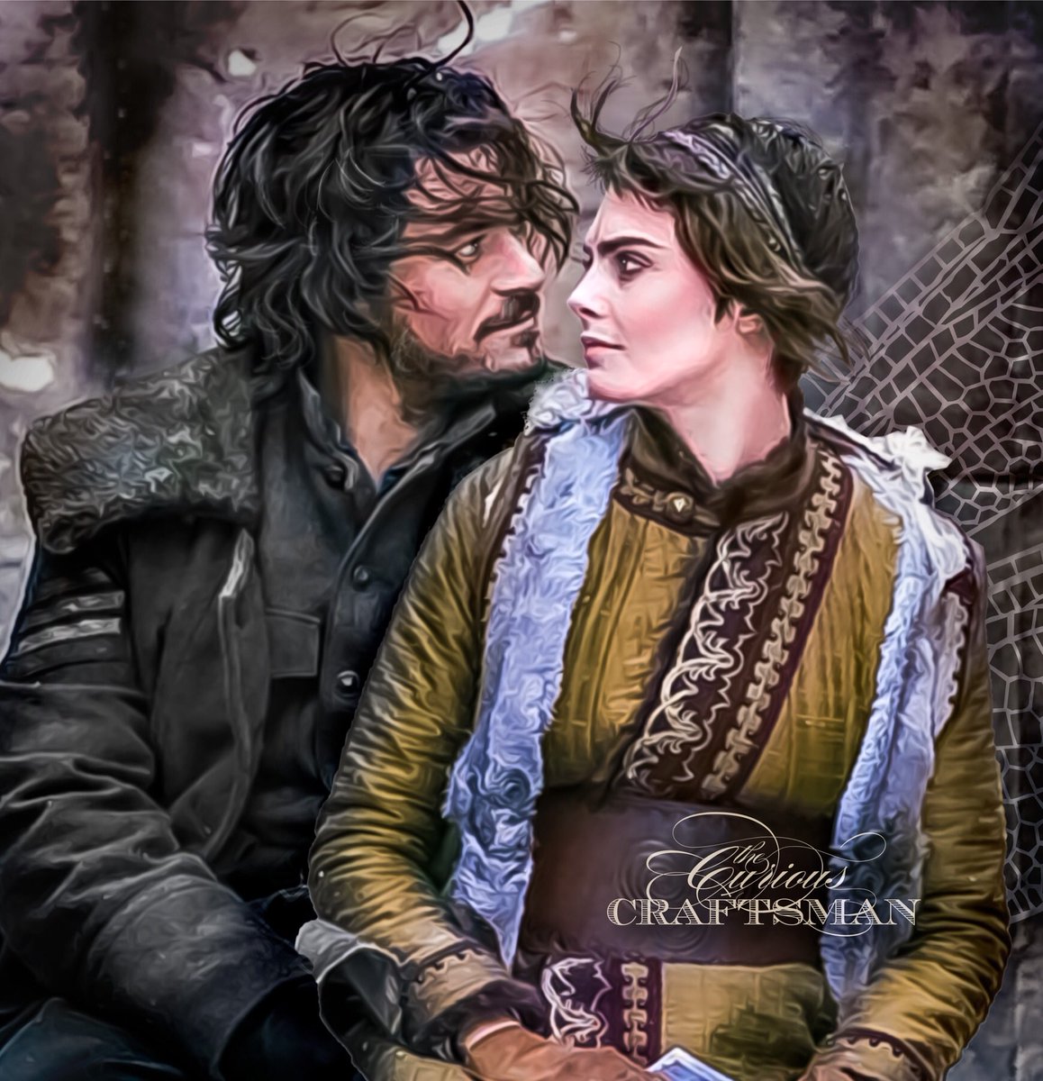 A tribute to #Philo &amp; #Vignette falling in love in the rustic beauty of Tirnanoc.... <sigh> #CarnivalRow  #orlandobloom #caradelevingne #rycroftphilostrate #vignettestonemoss 💕💕💕 I.Just.Stop.Rendering! #curiouscraftsman #romancingthepixel