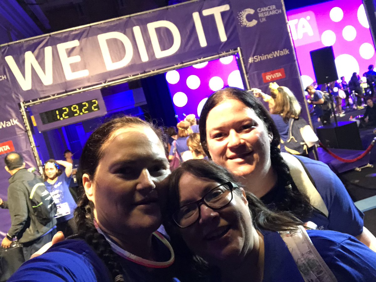 JaniceWarden's tweet photo. #ShineNightWalk - another awesome 1/2 Marathon walked. Thank you so much to all those on the organisational teams. 🌟 @CR_UK https://t.co/KJqUfylj8L