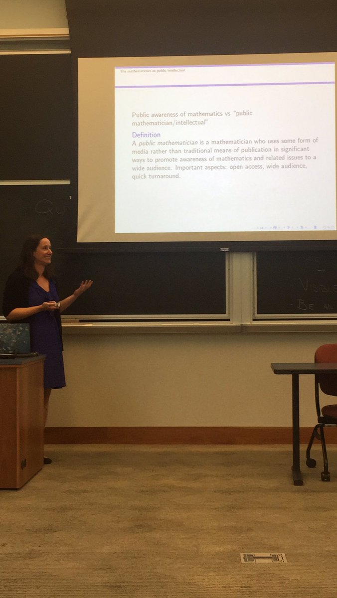 dtkung's tweet photo. Closing out an amazing weekend talking #NormsInMath with the always amazing @mathyadriana talking about mathematicians as public intellectuals. https://t.co/2jaP3SQnnz
