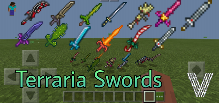 MCPEDL on X: Terraria Swords Addon Beta -  - By  Vosglactic  / X