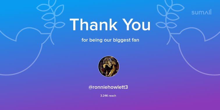 Yojimbodaring's tweet photo. Our biggest fans this week: ronniehowlett3. Thank you! via https://t.co/rQEzVzj2N7 https://t.co/JtMiCFspwf