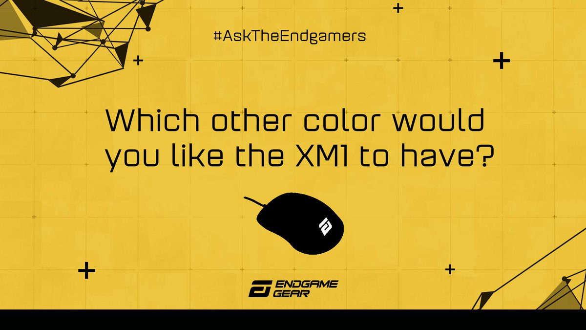 endgamegear's tweet photo. Our newest format #AskTheEndgamers is all about getting to know you better!
There is no doubt the clean black design is beautiful as it is, but if you could choose a color for a future version of the XM1, which would it be?
#EGG #endgamegear #BeTheXMOne https://t.co/vX08hzZoNq