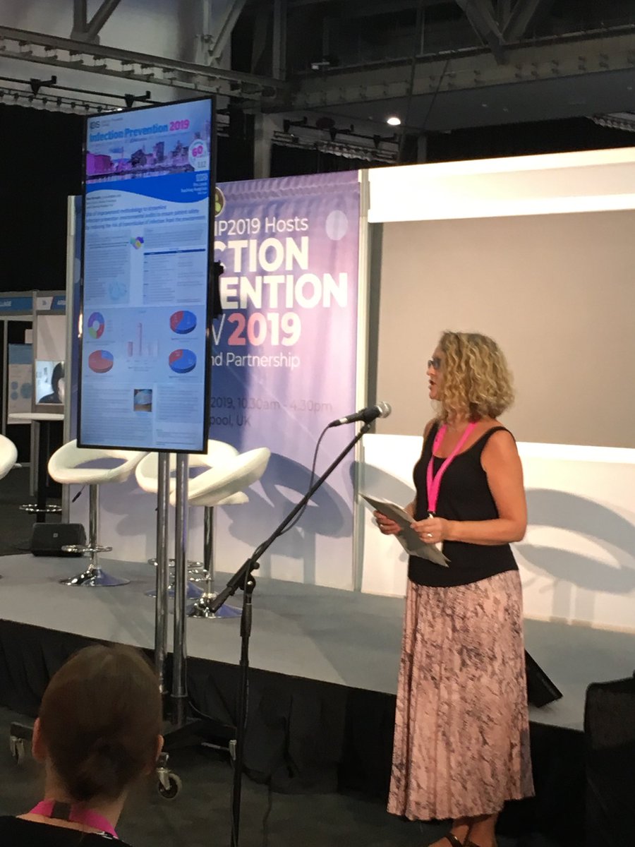 GillianHodgson9's tweet photo. ⁦@IpcLtht⁩ #ip2019 Sue Horvath presenting the Leeds improvement method in action reducing environmental contamination at the national IPS conference in Liverpool https://t.co/CgOdSpmrsC
