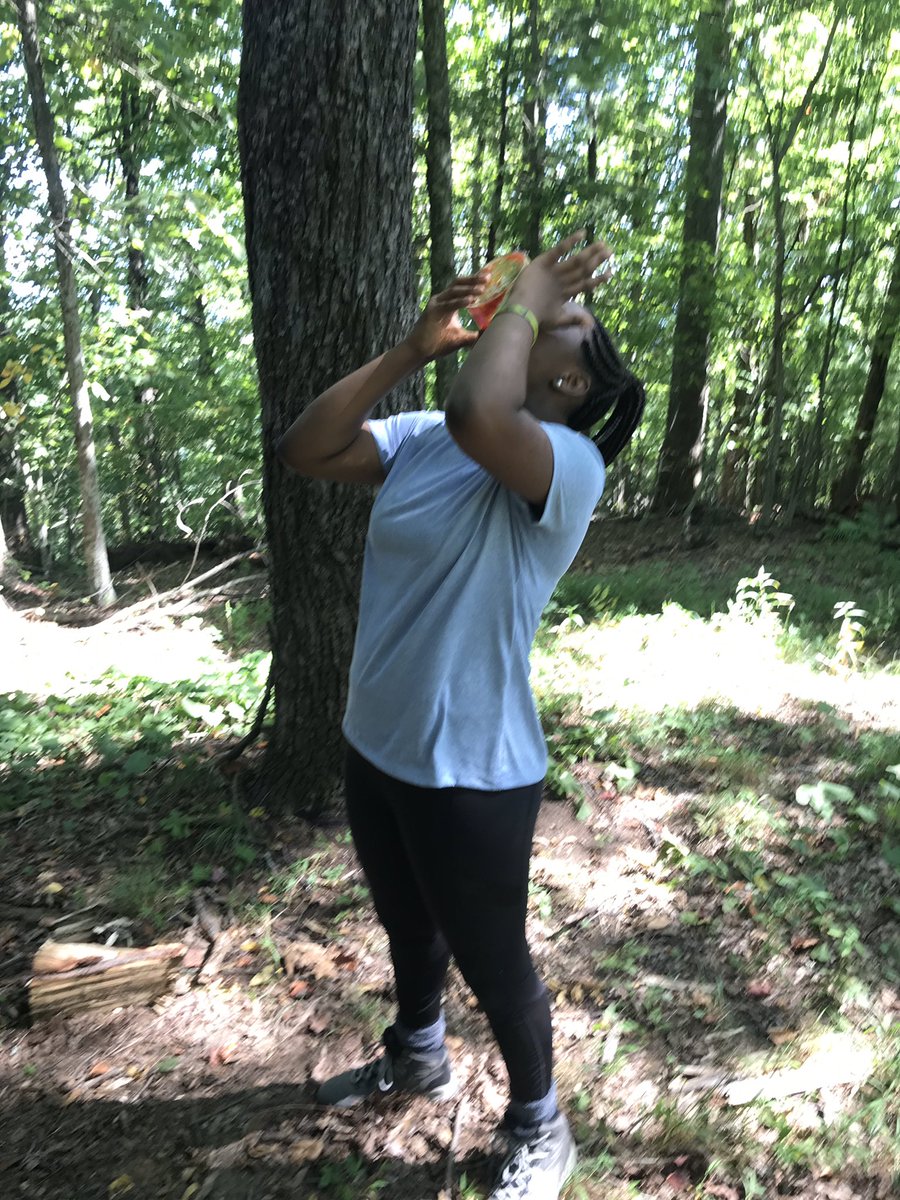 TrescaJulie's tweet photo. Leave no trace; lunch clean-up...someone loves marinara. #kanuga2019 #trinityexplores https://t.co/ntBvwqSXtW