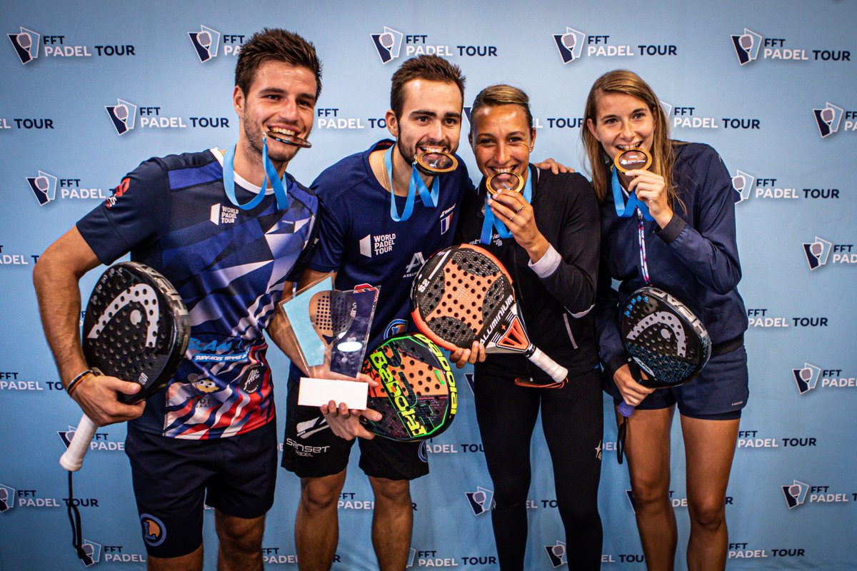 🏆Bergeron/Blanqué chez les messieurs et Ginier/Collombon chez les dames remportent leur 4ème trophée #fftpadeltour. 
🔜Ils tenteront d’aller décrocher le 5ème à Marseille le 13 octobre lors du Masters. Merci <a href="/villeasnieres/">Ville Asnieres</a>, merci @casapadel #padelpoint #wilson #smarttrade