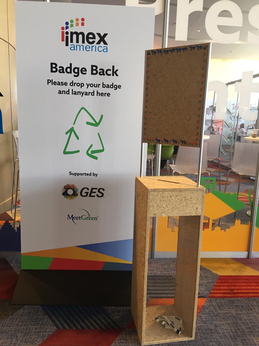 Over 7000 commitments to #Act4SDGs were gathered from #eventprofs from 58 countries. Here is an example of what that could look like: .<a href="/IMEX_Group/">IMEX</a> asked attendees to recycle their badges, this could cause a reduction of over 1.5 million plastic pieces! #SDG12 #eventscreatechange
