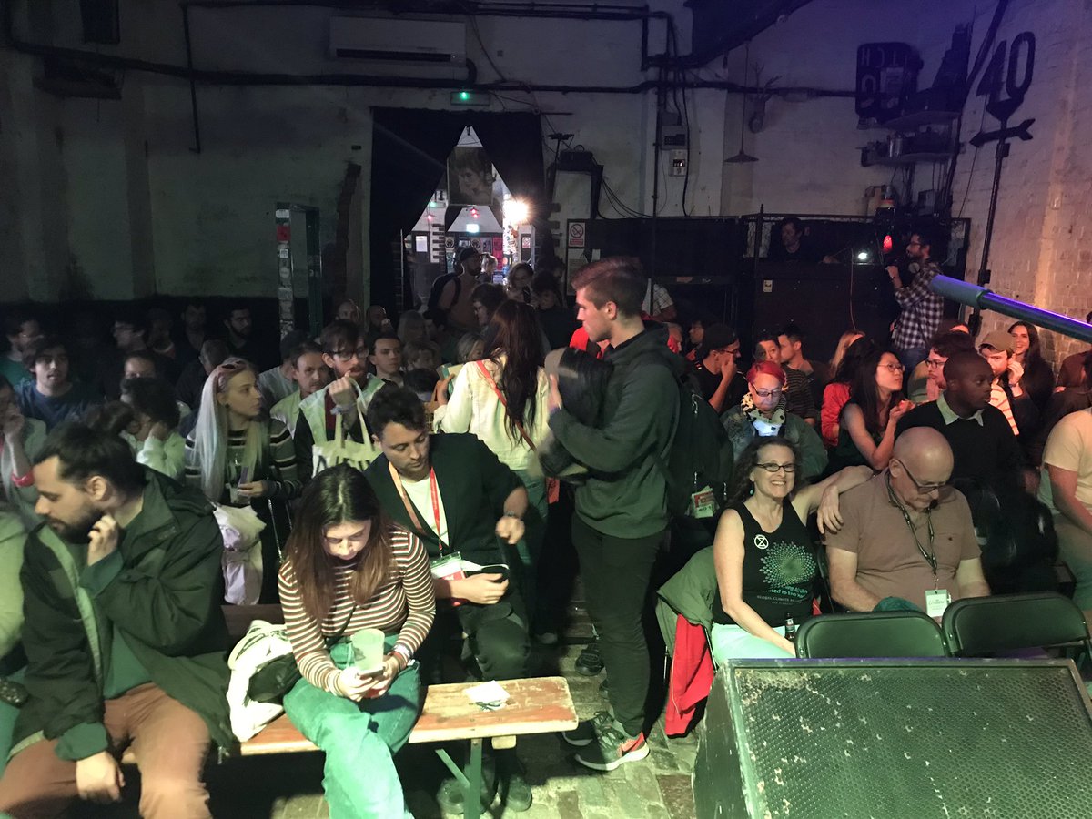 JoanaRamiroUK's tweet photo. People coming through to #RedHacksLive - come down to Green Door Store now for a piece of the action
#twt19 https://t.co/U85FAefhuE