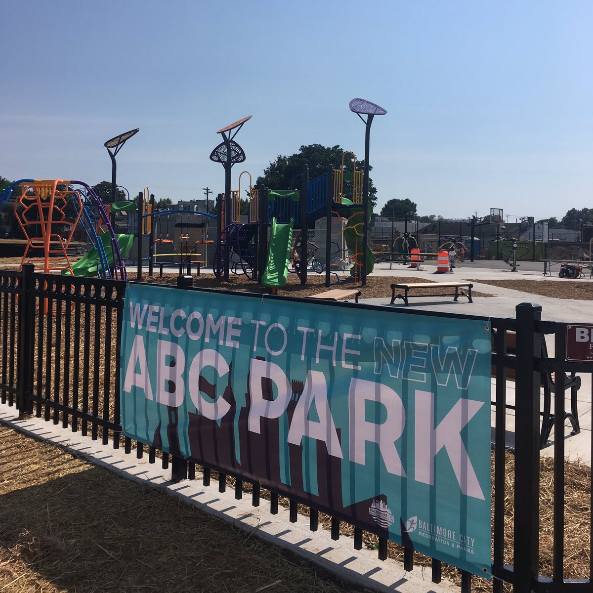 RecNParks's tweet photo. ☀️We’re with the @NRPA_news for the Grand Reopening of #ABCPark! Join us for the celebration in-person at 501 S. Catherine St. or watch the event live at 2PM! #nrpaparkbuild https://t.co/76hEzVWHB6