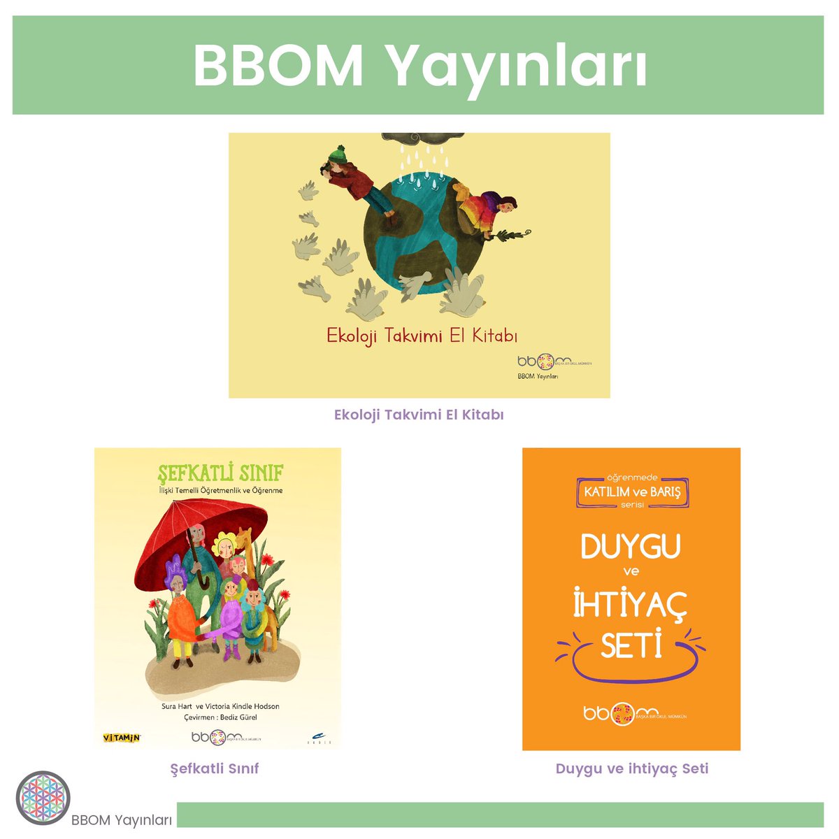 BBOM Yayınları sonbahara 3 yeni yayınla başladı! Bu sene kitaplığınızda katılıma ve barışa yer açmak isterseniz, detaylı bilgi: baskabirokulmumkun.net/bbom-yayinlari…