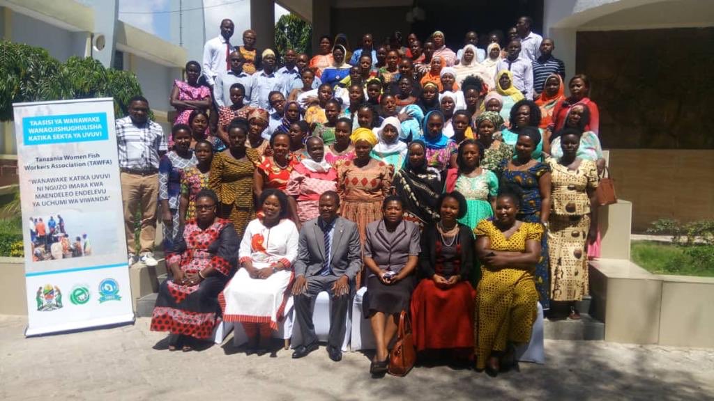 OfGuidelines's tweet photo. Official launching of Tanzania Women Fish Workers Association (TAWFA),April 2019, During the National Consultative Workshop with the Chief Guest, Permanent Secretary of the Ministry of Livestock and Fisheries, Dr. Rashid Tamatamah. #WomeninFisheries #SSF #Gender https://t.co/YMOT4DFKgp