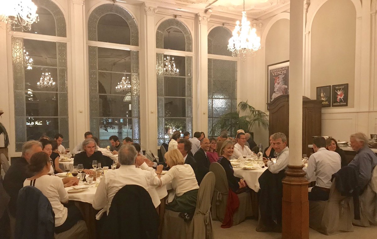 SueReidAust's tweet photo. Thanking MATHERA for the wonderful conference dinner at Marcel restaurant in Antwerp @Mathera_be #ECMT2019 https://t.co/8oEQPqtwXi