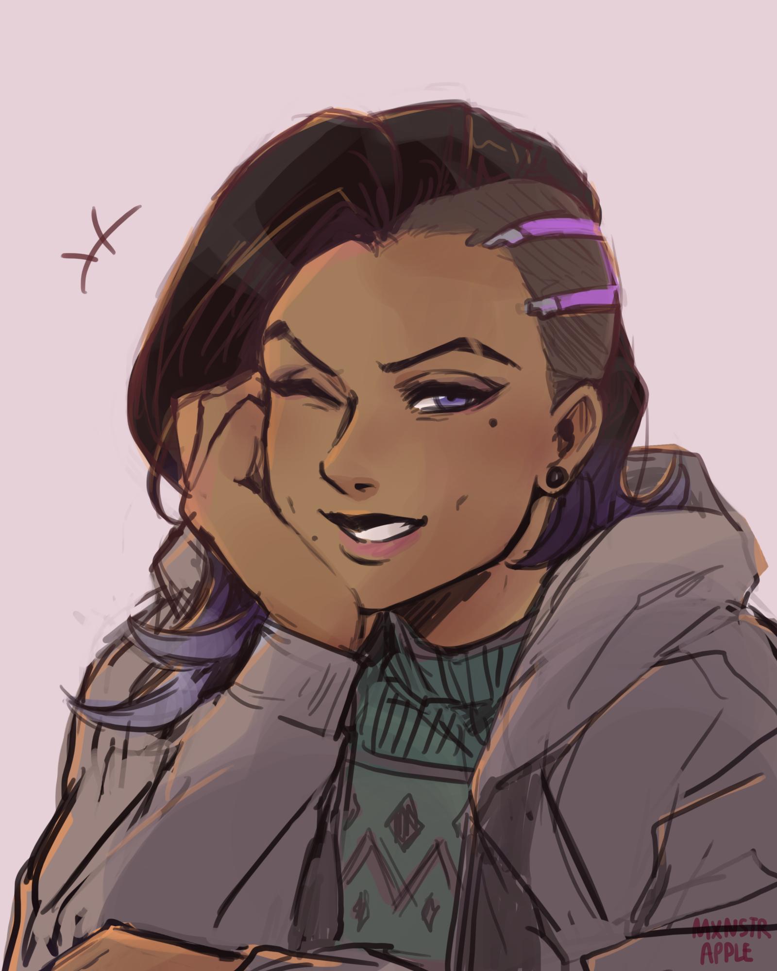 Fanart, Overwatch, Sombra