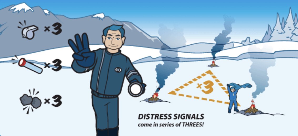 BCAdvSmart's tweet photo. It’s extremely important to put yourself in the ‘eyes of the rescuer’ when it comes to signaling for help.
🔊 🆘 🔦 
Ensure you position yourself in the right location so SAR members will be able to see your signal clearly &amp; respond efficiently. #three 
https://t.co/0D7LvZv1Iq https://t.co/6xlM5l8BLE