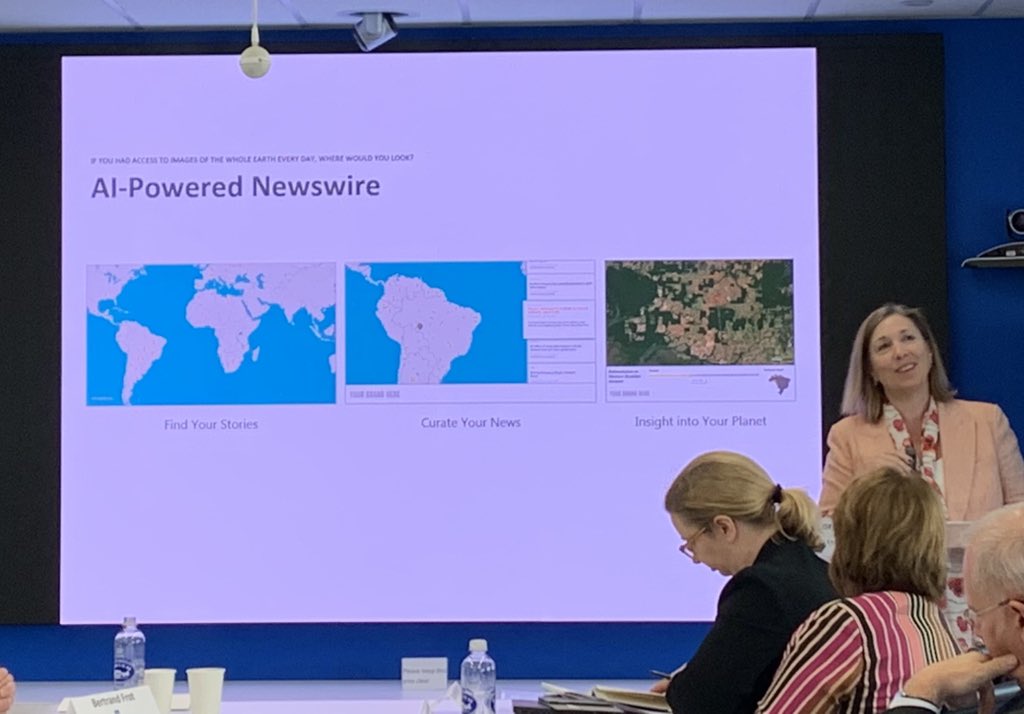 As world leaders come together to strategize the best #ClimateAction plans <a href="/EarthriseAlly/">Earthrise Alliance</a> provides actionable information from #spacedata in the fight against #ClimateChange. Images from the Space Applications for Climate Action meeting this morning!