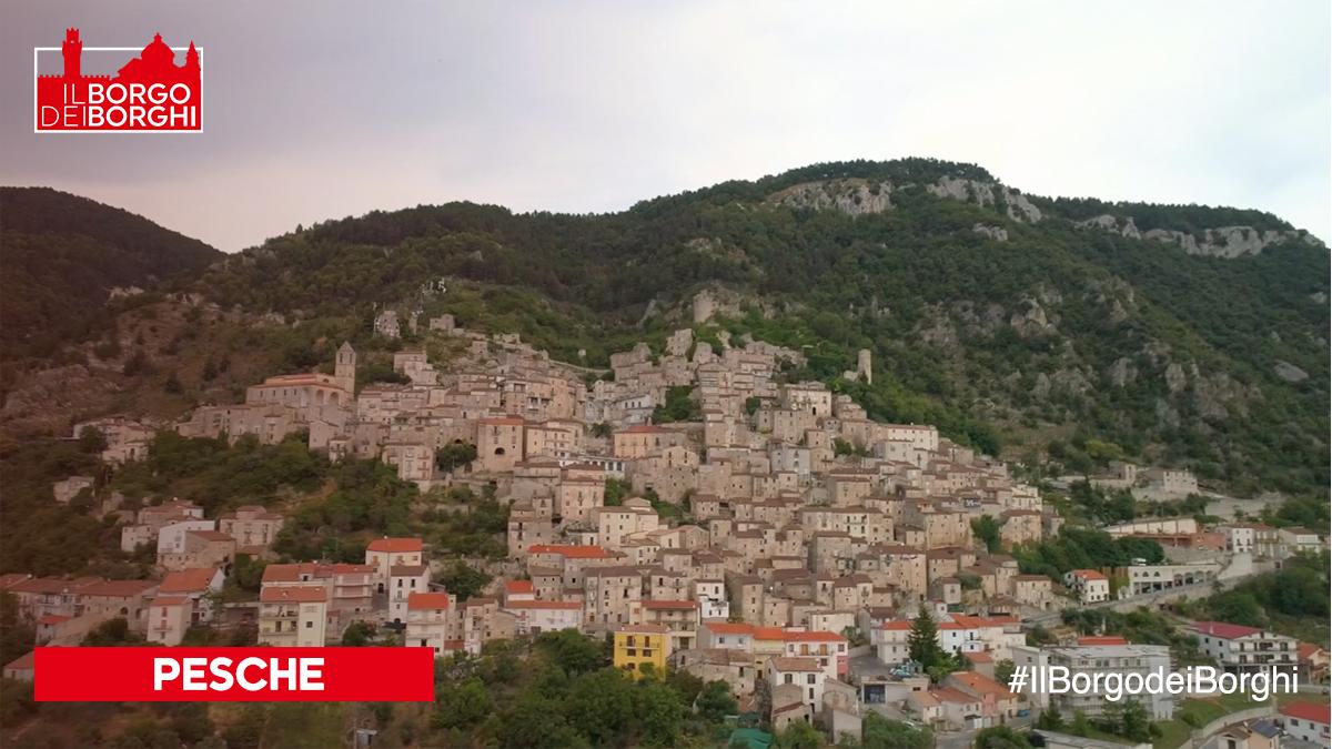 KilimangiaroRai's tweet photo. Pesche è un borgo del Molise in provincia di Isernia, nel suo centro storico vivono 150 abitanti, il nome deriva dalle cave di pietra adatte per la costruzione degli edifici.
#IlBorgoDeiBorghi. https://t.co/N1NOmjKcok