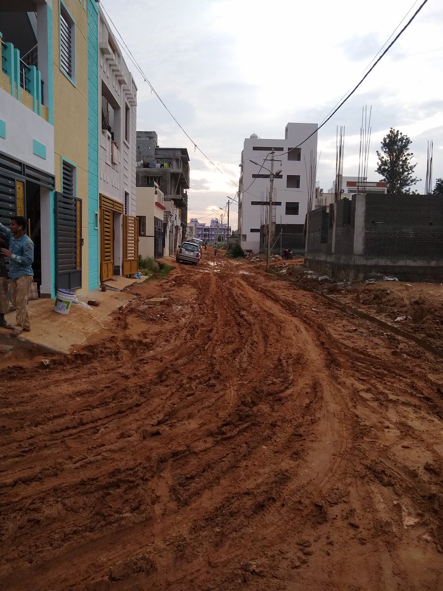 graghu4u's tweet photo. @BBMPCOMM, Dear sir, We come under 110 villages of bbmp and this is our layout road. Can you please take action to fix the road? #nrilayout, @VoiceOfHoramavu https://t.co/0aUS5KstCp