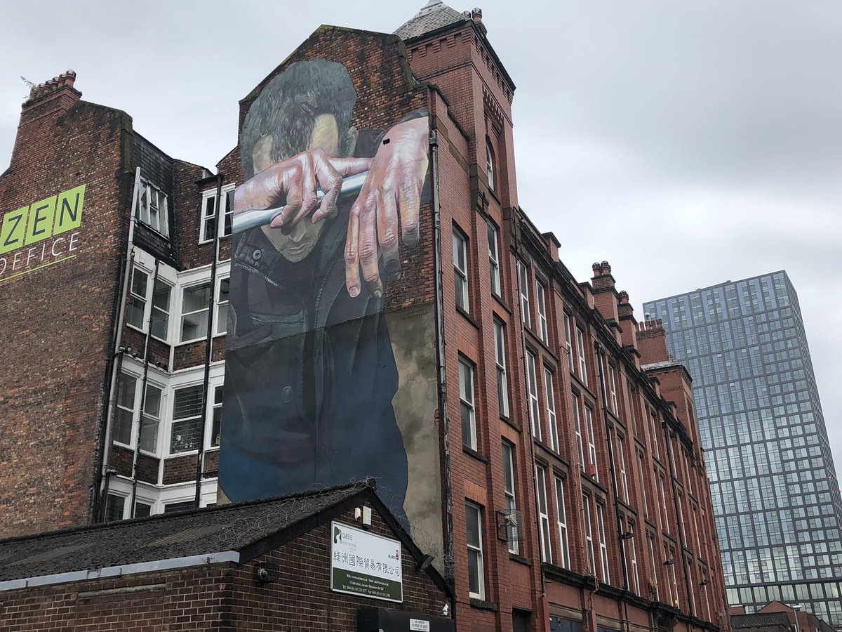 Bayfield_Sonia's tweet photo. I enjoyed visiting @visit_mcr this weekend! I learnt so much about the history of Manchester...! Such a great community! Also great street art 😍#northemquarter #artist #music #querky https://t.co/GV3p55kEqr