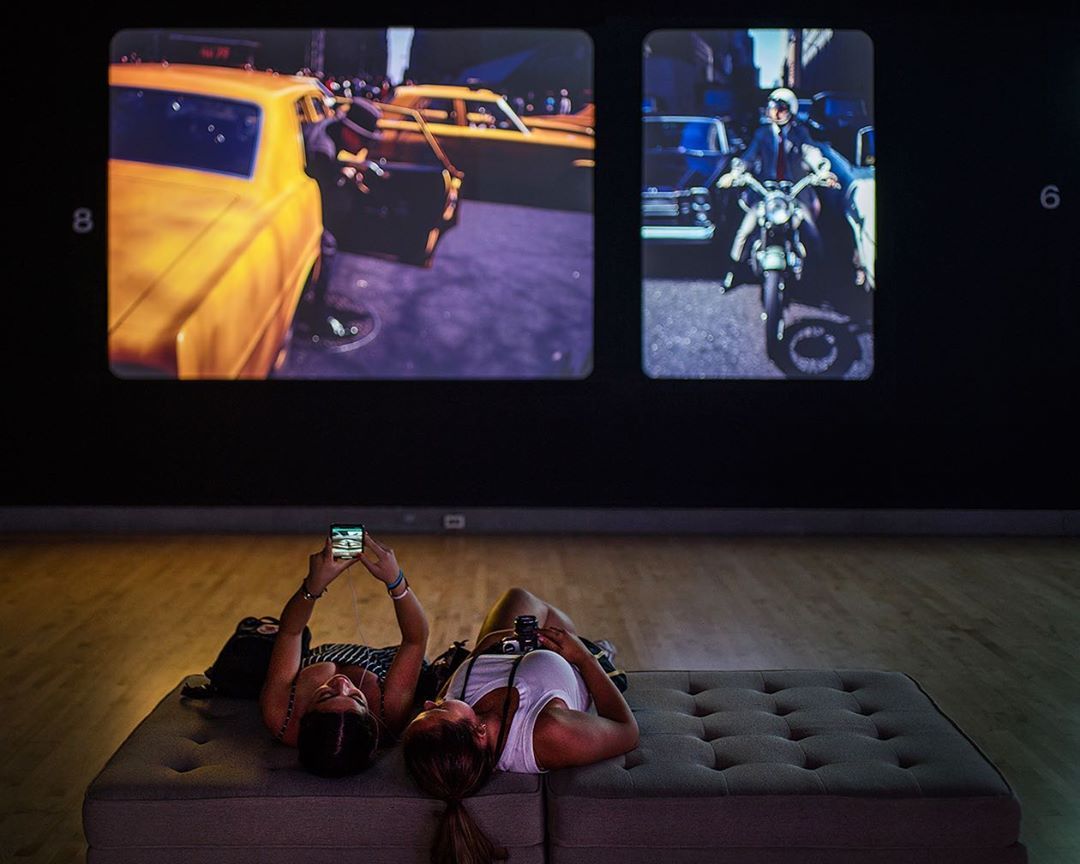 brooklynmuseum's tweet photo. Travel back in time with a trip through #WinograndColor, featuring 400 photographs that explore the raw visual poetics of public life in the 1950s and 60s. Be sure to tag your photos with #mybkm for a chance to be featured next! https://t.co/P2Oql7Qdpq https://t.co/XKHJ89a0GC
