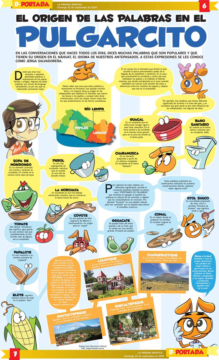 En el tema #DPortada encontrarás información sobre las palabras  salvadoreñas.