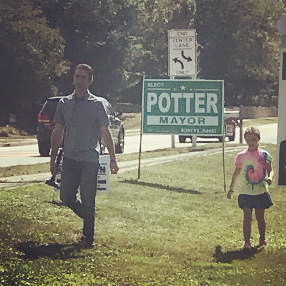 Mary working with Dad ✅❤️ #potter4mayor