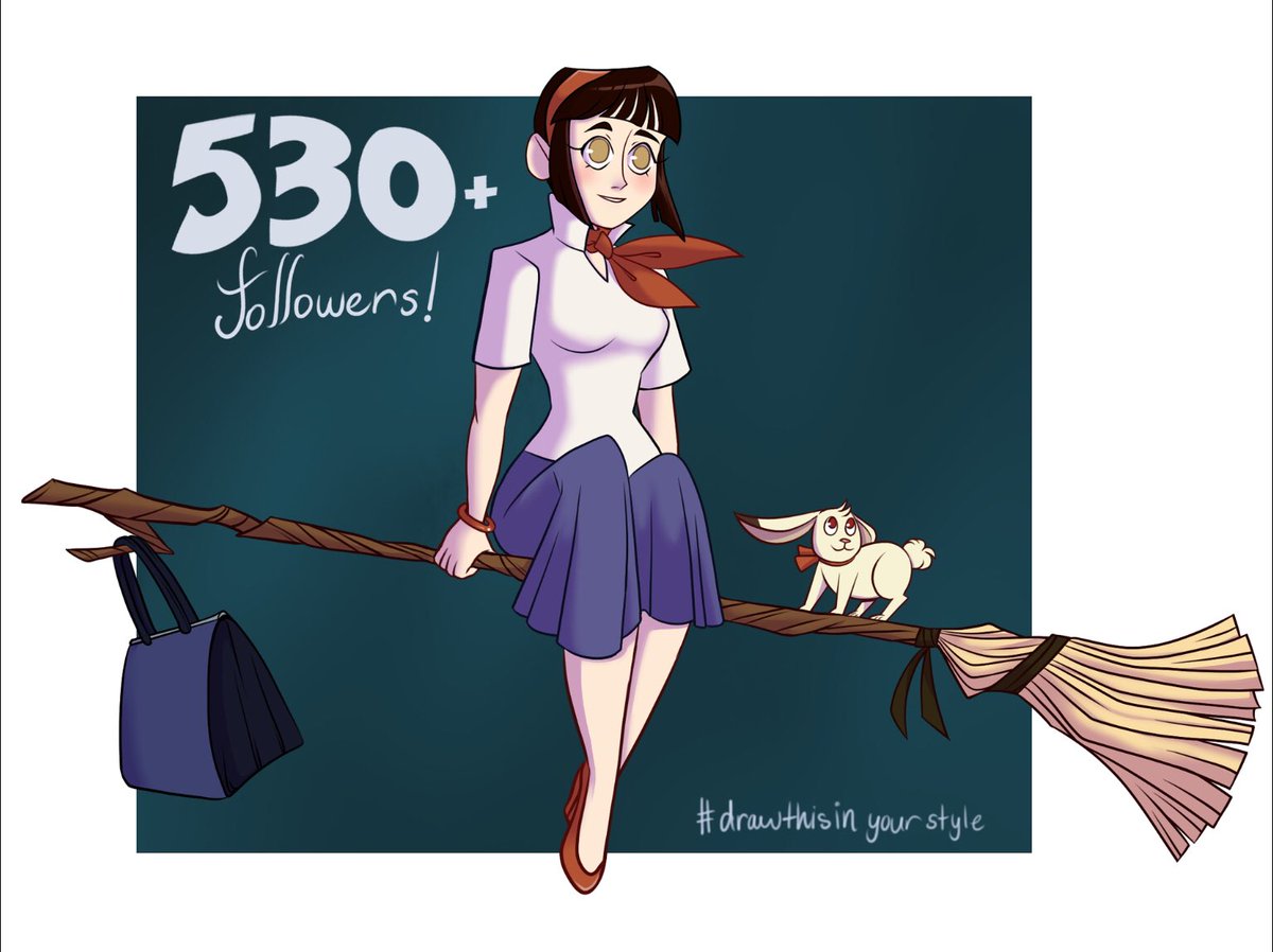 jmieldesigns's tweet photo. In honor of reaching 530+ over in Instagram, I created #drawthisinyourstyle challenge with my witch character Mina and her rabbit familiar (final redesign). 🌙 😊 #witches #characterdesign #artchallenges #drawingmemes #buffers https://t.co/xsPpNcTSYR