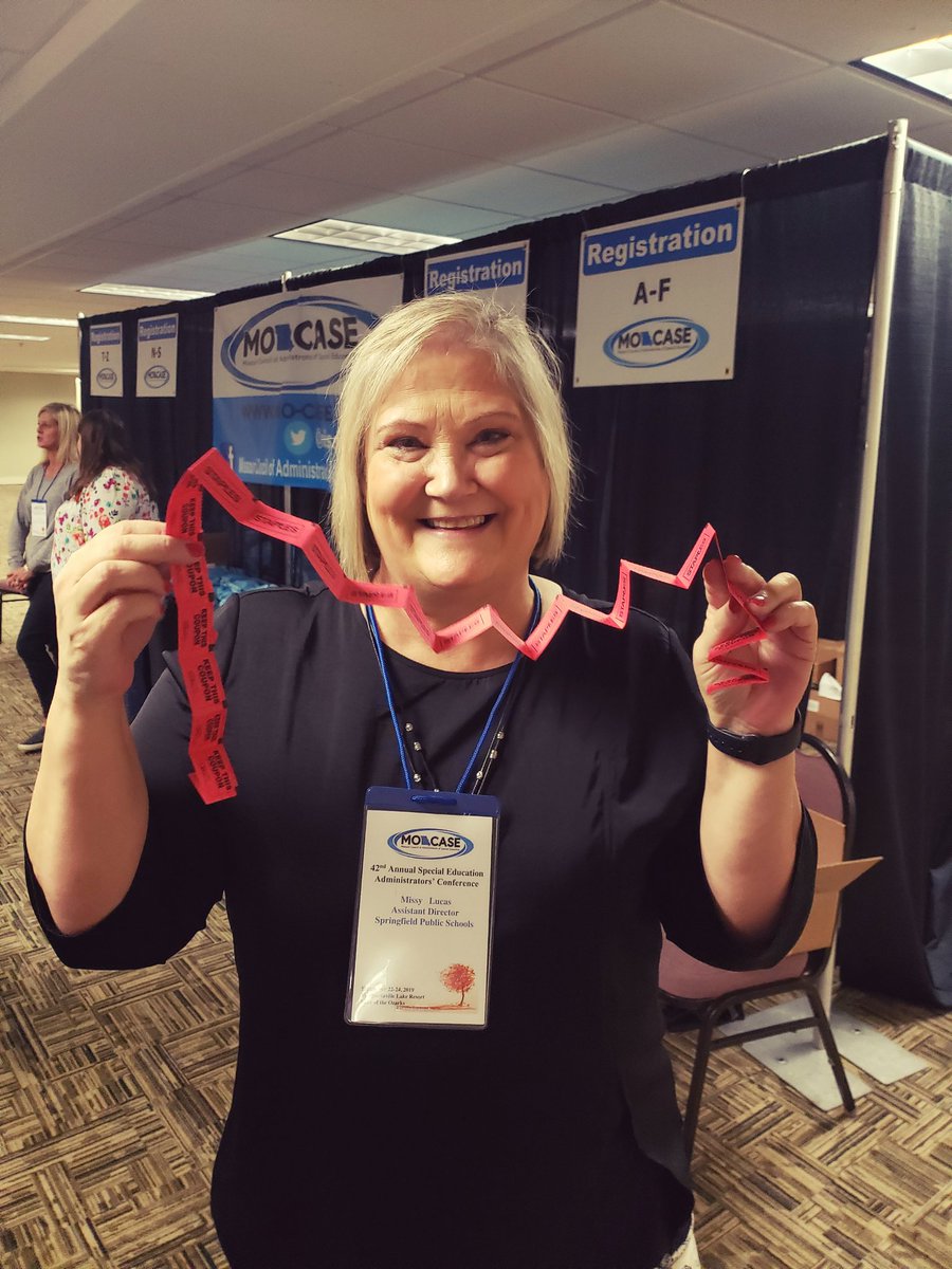 lschofieldsmith's tweet photo. Missy supports scholarships for future leaders by buying raffel tickets. Be like Missy! You can get tickets from any MO-CASE board member #mocase2019 #springfieldlase https://t.co/QVPwvriomk