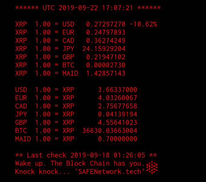 Ripple Price Chart Cad