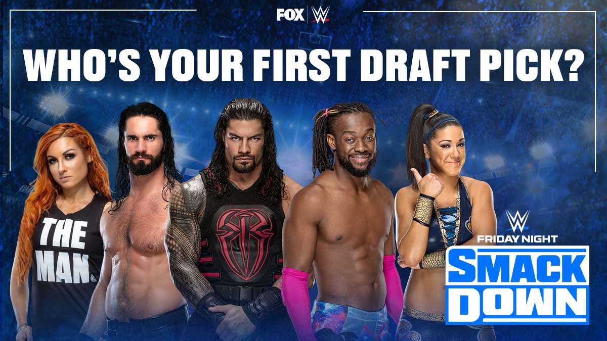 WWEonFOX's tweet photo. It's October 11, and you have first dibs to draft ANY @WWE Superstar to Friday Night SmackDown. 

Who's your pick? Tag the Superstar in the replies! https://t.co/0vd7ikQDcO