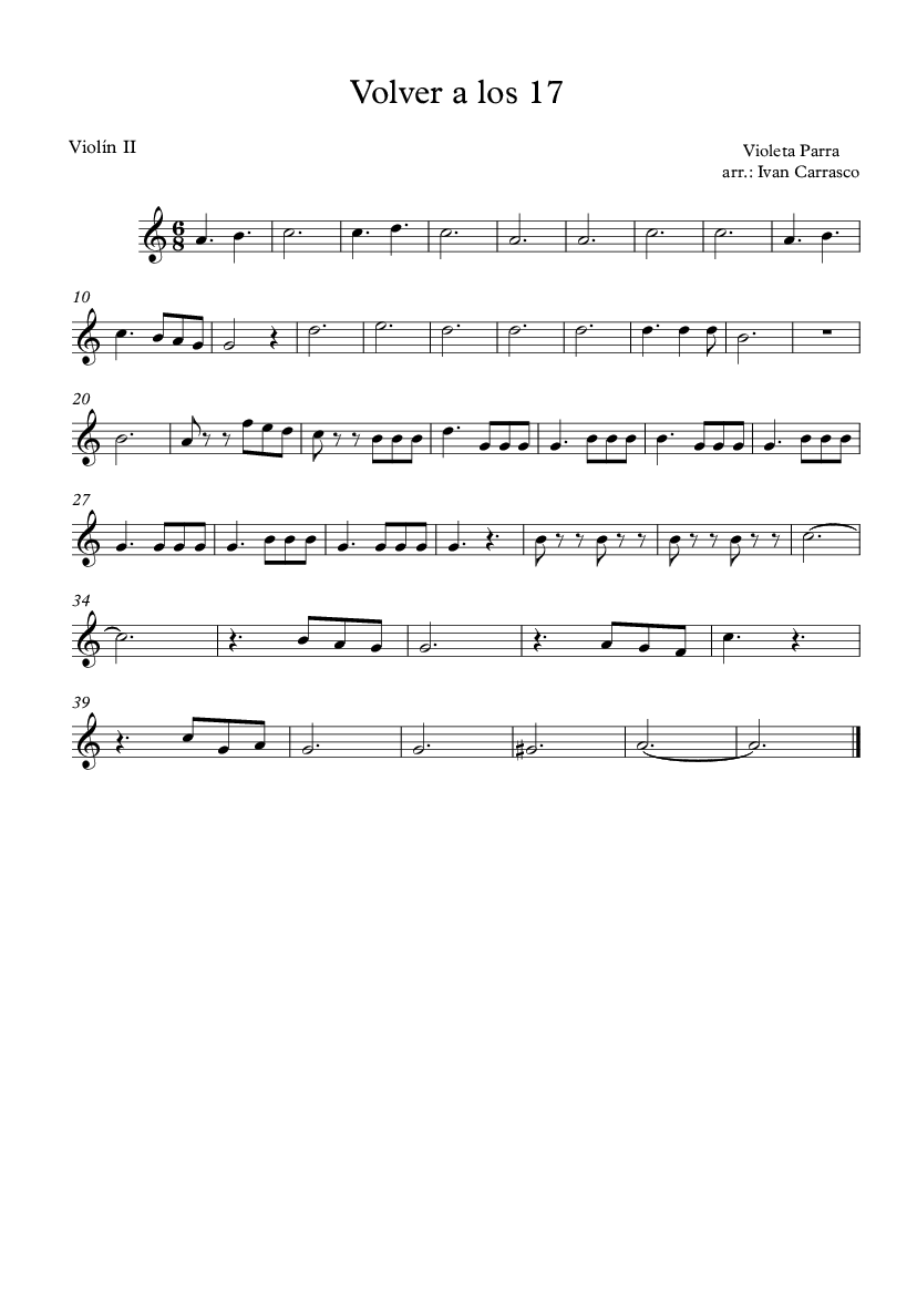 SunkeyD's tweet photo. Hay que terminar la semana del 18 con algo Chileno, no había otra forma. La partitura de esta semana es Volver a los 17 de Violeta Parra. https://t.co/6TaOcp7l7u