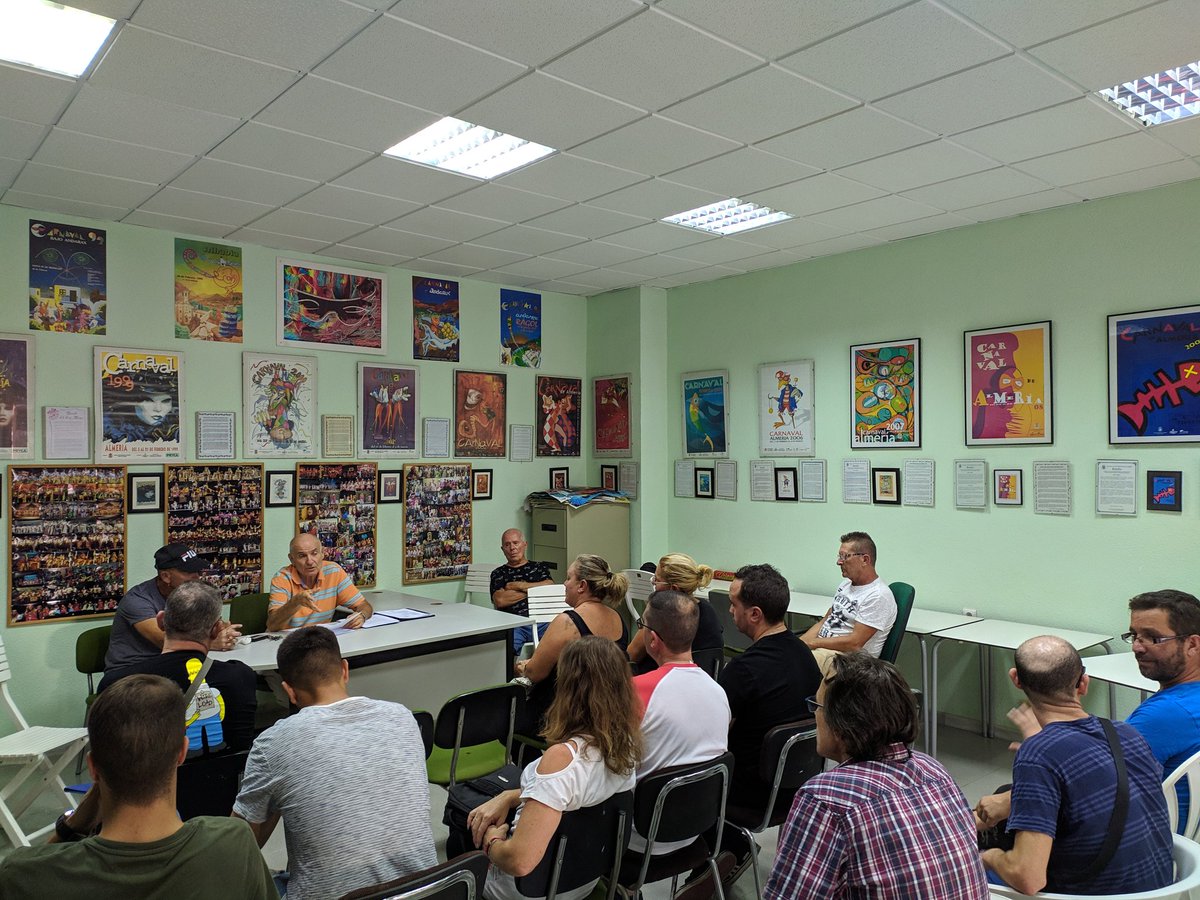 Femaca2's tweet photo. Primera asamblea de FEMACA de cara al próximo carnaval 2020 https://t.co/jNbj7ugGt8