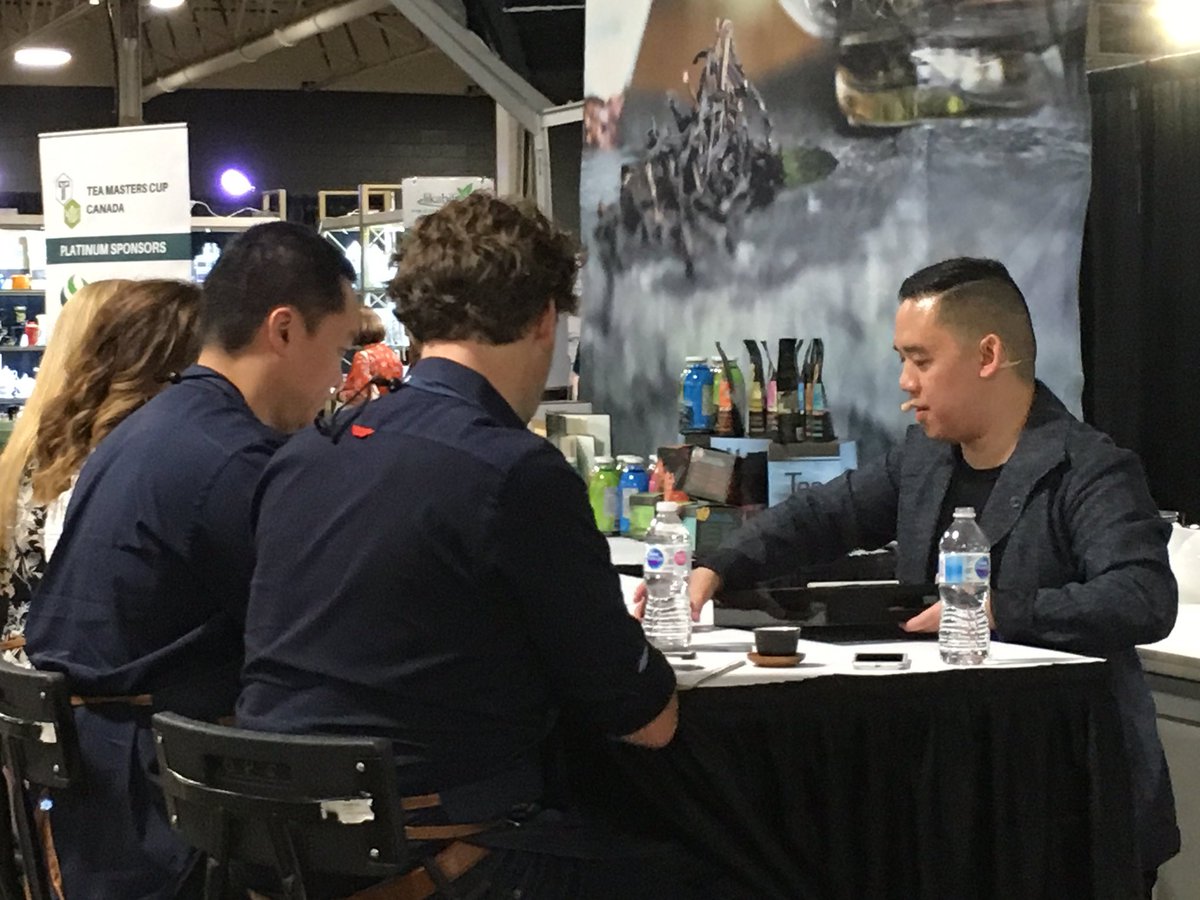 RFongTea's tweet photo. Matt C. #Toronto competing at the first Tea Masters Cup #Canada #teamasterscup @CanadaTea @CoffeeTeaShow https://t.co/13DVAf6Oe0